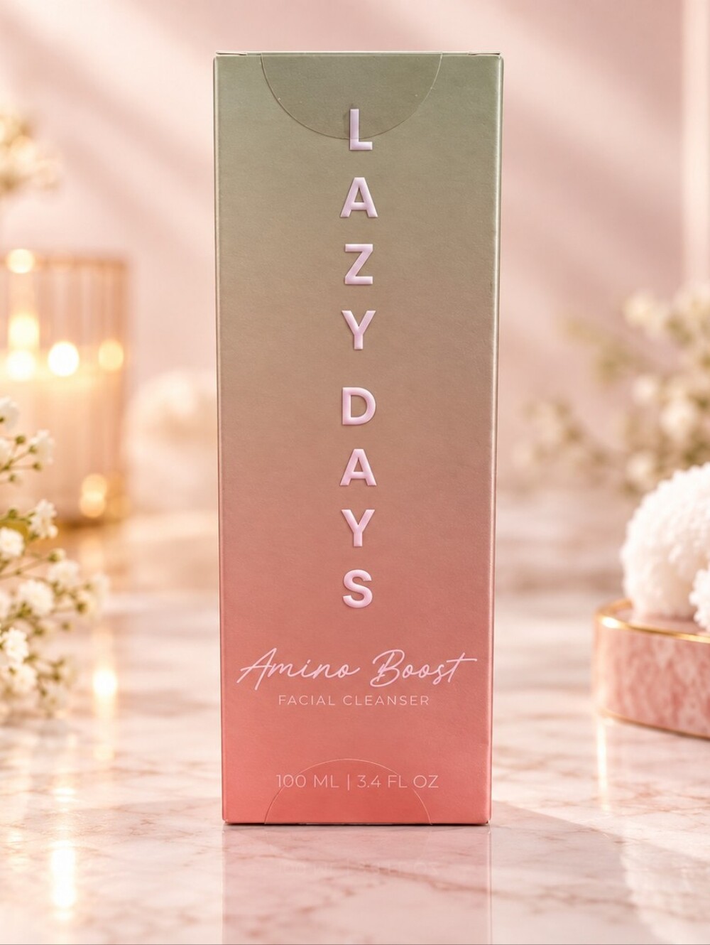 Lazy Days LAmino Boost Facial Cleanser - Pink Gradient